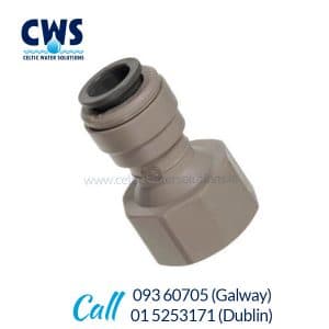 3/8 Push Fit to 1/2 BSP John Guest Push Fit Tap Adaptor by John Guest