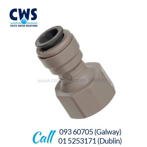 3/8 Push Fit to 1/2 BSP John Guest Push Fit Tap Adaptor by John Guest