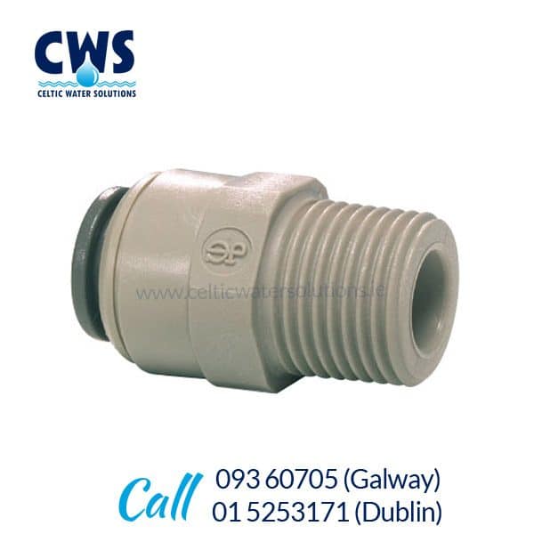 3-8 inch push fit with 3-8 Inch Thread Connector
