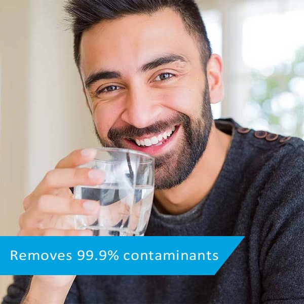 removes contaminants from water