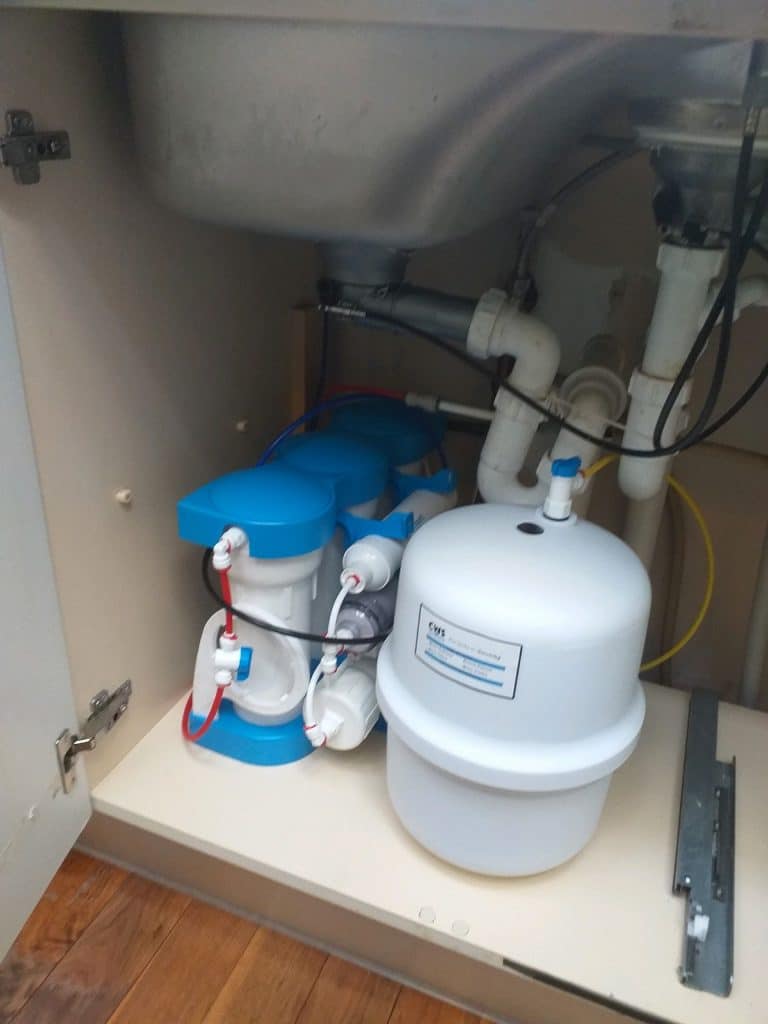 Installation aquacalcium drinking water system 2